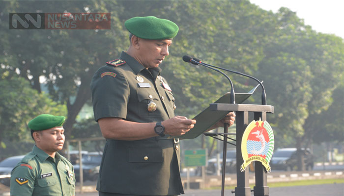 Kolonel Zulkifli Siagakan Pasukan Menjelang Kunjungan Istri Wapres RI. (FOTO: NUSANTARANEWS.CO/Istimewa)