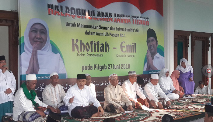 fatwa fardlu ain, fardlu ain dukung khofifah, ulama jawa timur, fatwa politik ulama, nusantaranews