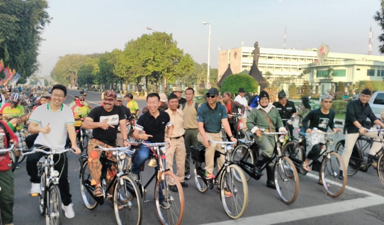 Peresmian Car Free Day di Surabaya (Foto Dok Nusantaranews)