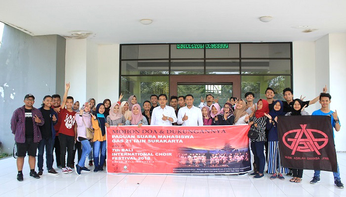 paduan suara iain surakarta, ukm iain surakarta, ukm gas 21 iain surakarta, festival bali 2018, mahasiswa iain surakarta