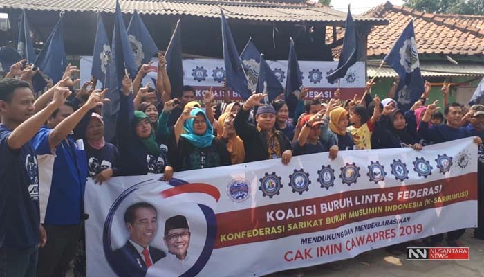 Federasi Buruh Sarbumusi Dukung Cak Imin Cawapres 2019 (Foto Dok. Nusantaranews)