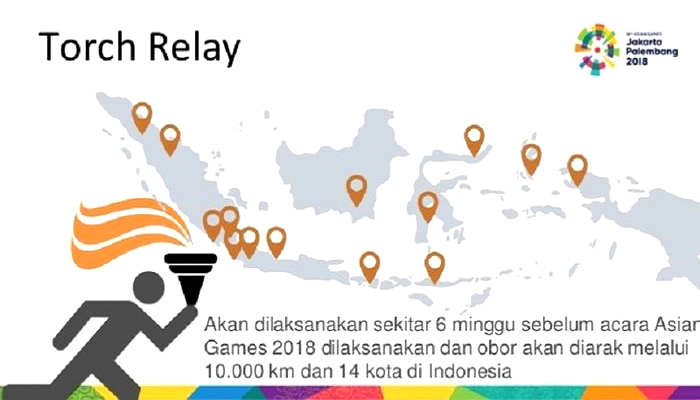 torch relay asian games, asian games 2018, pawai asian games 2018, pawai obor asian games, pawai asian games malang, nusantaranews