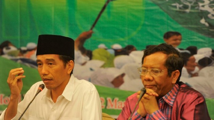 Mahfud MD bersama Presiden Joko Widodo. (Foto Istimewa)