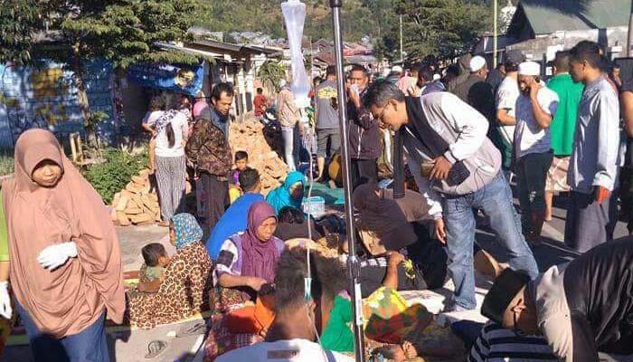 Para Korban Gempa Bumi di Lombok, NTB, Minggu 29 Juli 2018 (Foto Credit)