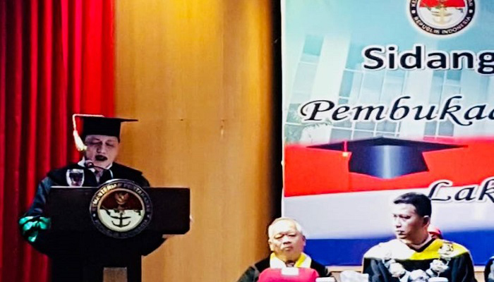 profesor ilmu pertahanan, profesor pertahanan, universitas pertahanan, unhan, profesor pertama unhan, profesor marsetio, laksamana marsetio, guru besar unhan, nusantaranews