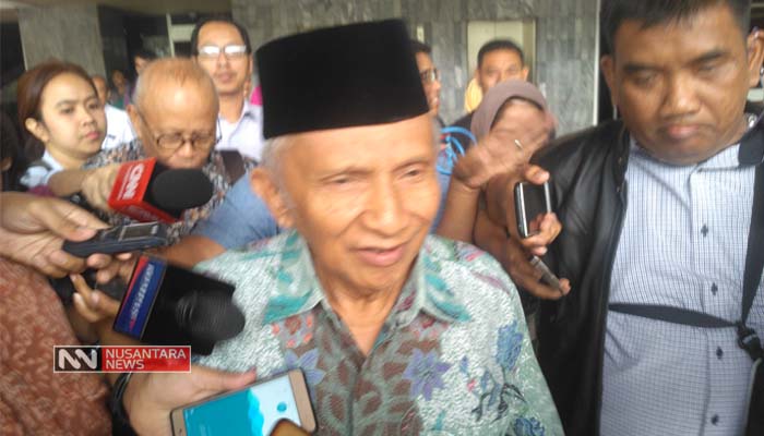 Amien Rais (Foto NUSANTARANEWS.CO/Romadhon)