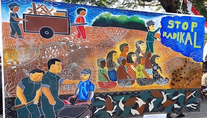 seni dan budaya, paham radikalisme, tni ad brawijaya, kodam brawijaya, prajurit kodam brawijaya, lomba lukis, lomba lukis tni, nusantaranews