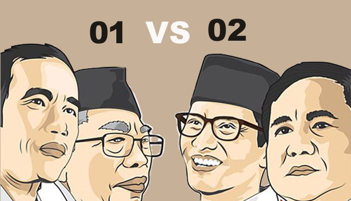 Capres Cawapres 2019 (Foto Dok. Nusantaranews)