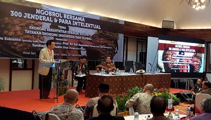 Ngobrol Bersama 300 Jenderal & Para Intelektual bertajuk Ekonomi Kerakyatan Sebagai Solusi Tatanan Ekonomi Indonesia dan Global, Sabtu 22 September 2019 di Jakarta (Foto Dok. Nusantaranews)