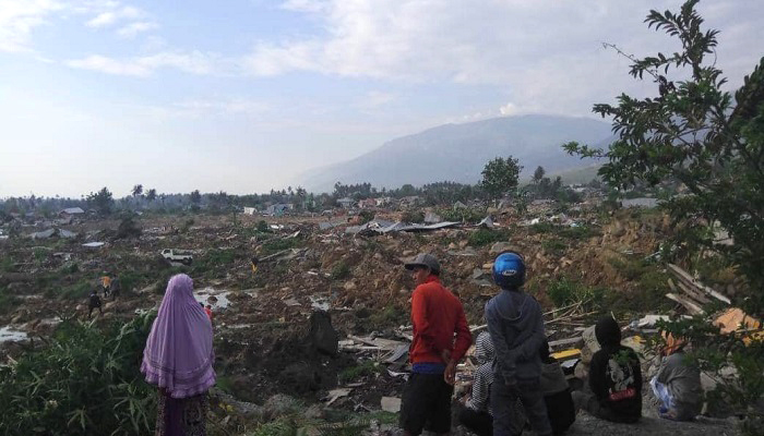 Kondisi kerusakan di pesisir dan rumah sakit di Kota Palu. (Foto: BNPB)