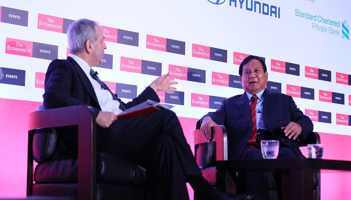 jurkamnas prabowo, pidato prabowo, bahasa inggris prabowo, baca teks, nusantaranews, the world in 2019 galla dinner