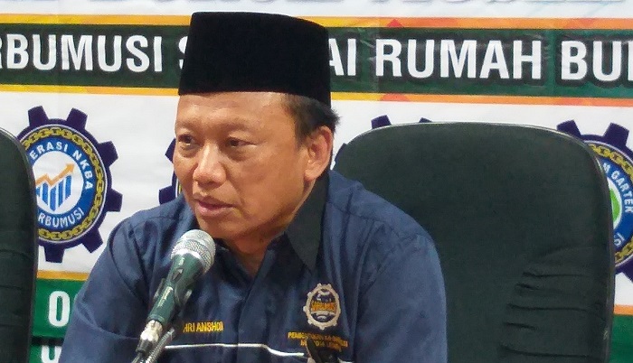 Presiden DPP K-Sarbumusi NU, Syaiful Bahri Anshori. (FOTO: NUSANTARANEWS.CO/Al Ayubbi)