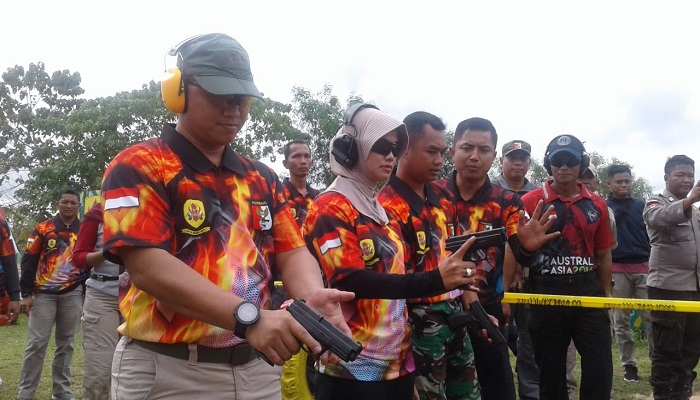 lomba menembak, lomba tembak, kaltara, brimob nunukan, perbakin nunukan, kejuaraan menembak, olahraga menembak, atlet tembak, nusantaranews, kalimantan utara, tembak reaksi, presisi