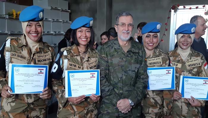 Kebersamaan yang Dibangun Wanita TNI Satgas MPU Konga di Lebanon (Foto Dok. NUSANTARANEWS.CO)