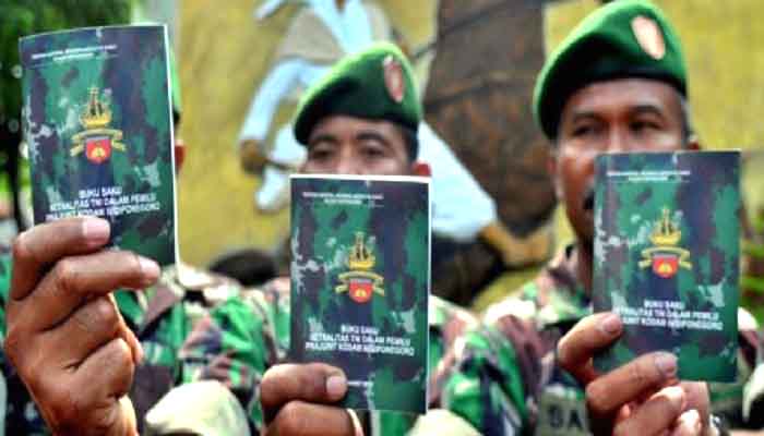 netralitas tni, prajurit tni, tni netral, buku saku tni, buku saku buku saku netralitas, nusantaranews