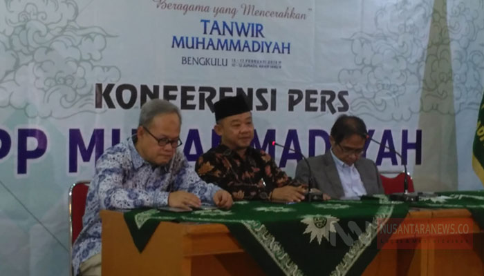 PP Muhammadiyah Menggelar Konferensi Pers Jelang Sidang Tanwir Ke-2 di Bengkulu (Foto Dok. NUSANTARANEWS.CO)