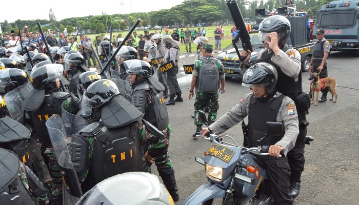 korem 083 baladhika jaya, personel pengamanan, pengamanan, btu dan botol, nusantara news