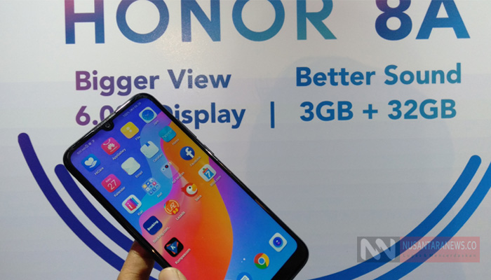 Ponsel Honor 8A (Foto Dok. NUSANTARANEWS.CO)