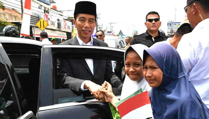 Presiden Jokowi menghadiri pembukaan Munas Alim Ulama dan Kombes NU 2019 di Ponpes Miftahul Huda Al-Azhar di Citangkolo, Kota Banjar, Jawa Barat, nusantara news