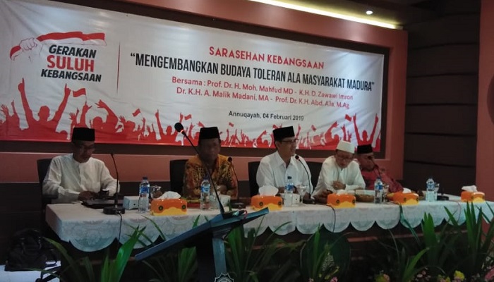 Sarasehan Kebangsaan di Annuqayah, Mahfud MD Puji Toleransi Masyarakat Madura, nusantaranewsco