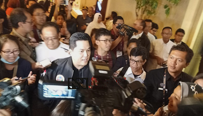 Debat soal Alutsista, Erick Thohir sebut Jokowi didzolimi. (Foto: Romadhon/NUSANTARANEWS.CO)