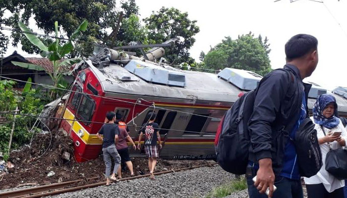 FOTO KRL Cilebut-Bogor Anjlok (Foto Istimewa)