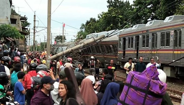 FOTO KRL Cilebut-Bogor Anjlok (Foto Istimewa)