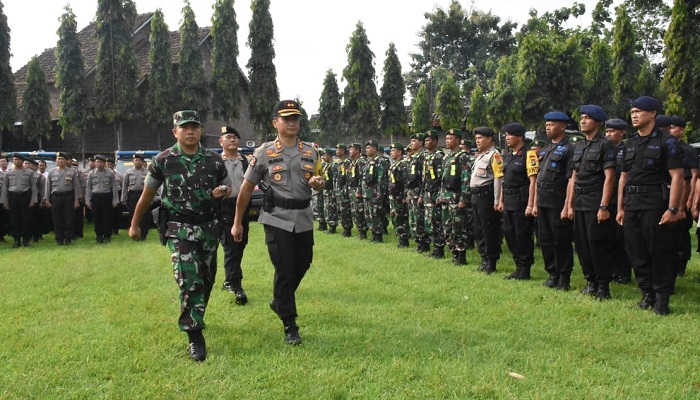 pemilu 2019, pengamanan, gelar pasukan, pasukan pengamanan, madiun, nusantaranews