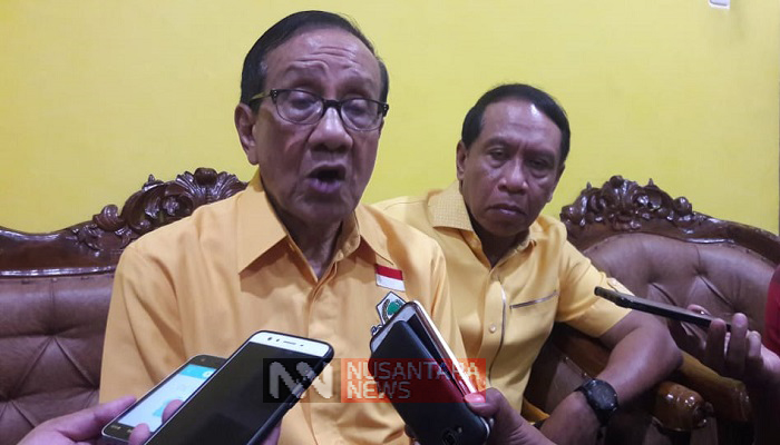 Wakil Ketua Dewan Kehormatan DPP Partai Golkar Akbar Tanjung memprediksi Partai Golkar akan memenangi Pemilu 2019. (Foto: Setya N/NUSANTARANEWS.CO)