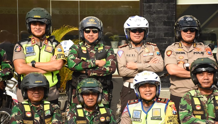 distribusi logistik, madiun, patroli, pengecekan distribusi logistik, pemilu 2019, nusantaranews