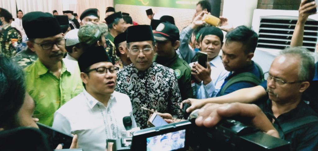 Cak Imin atau Muhaimin Iskandar Saat amenghadiri Acara Haul Pejuang NU di Kantor PBNU (Foto: Romadhon/NUSANTARANEWS.CO)