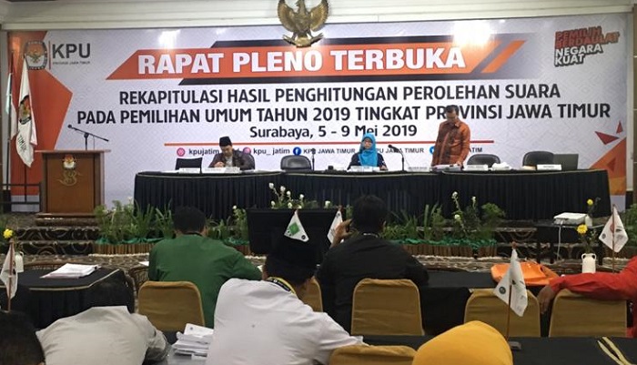 Partisipasi Masyarakat Jatim di Pemilu 2019 Lampaui Target Nasional (Foto: Tri Wahyudi/NUSANTARANEWS.CO).