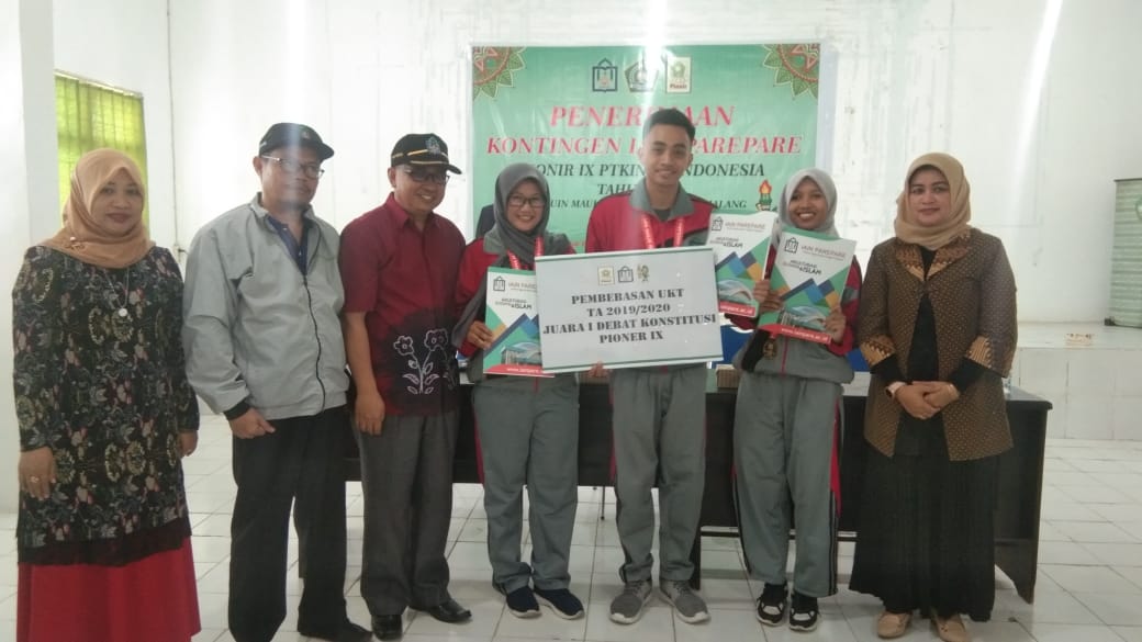 IAIN Parepare Bebaskan Biaya Kuliah Peraih Medali Emas Debat Konstitusi. (Foto Istimewa) 