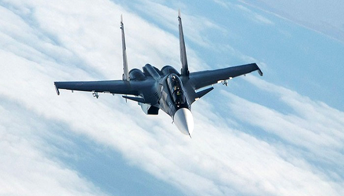 Jet tempur Sukhoi SU-30sm Angkatan Udara Rusia (Foto: Sputnik)