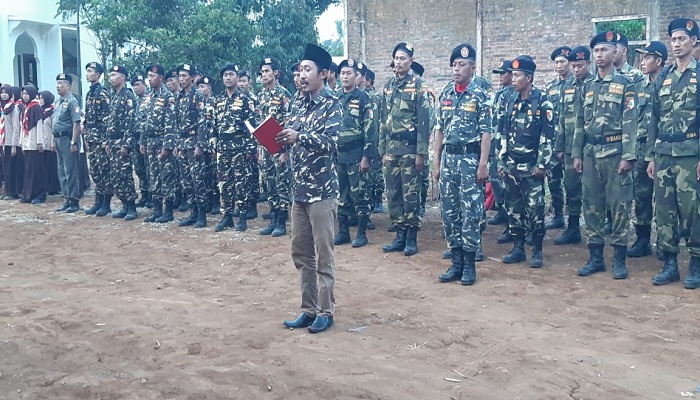 Ansor dan Banser menyatakan diri siap emban amanah para Kiai untuk menjaga Keutuhan NKRI. (Foto: Muhammad Sulhanudin/NUSANTARANEWS.CO)