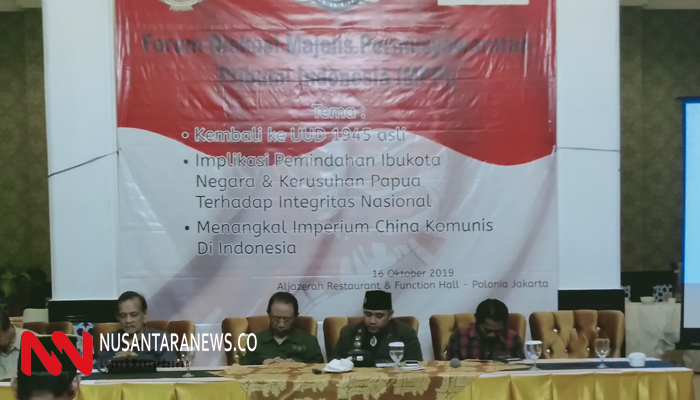 Depertemen Ekonomi MPPI Sudah Tebak Jokowi Tak Akan Keluarkan Perppu KPK. Foto: Romadhon/NUSANTARANEWS.CO)