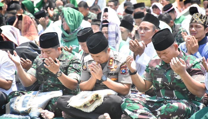 Apel Akbar Hari Santri Nasional di Kabupaten Madiun, Jatim, Selasa (22/10/2019). (Foto: Istimewa)