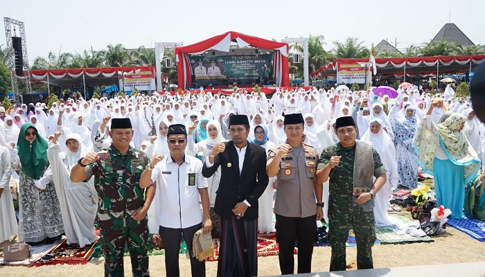 Apel Akbar Hari Santri Nasional di Kabupaten Madiun, Jatim, Selasa (22/10/2019). (Foto: Istimewa)