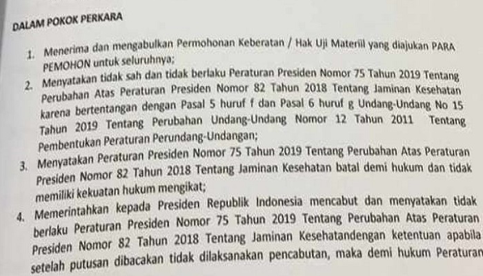 gabungan advokat, praktisi hukum, uji materiil, parpres, jaminan kesehatan, nusantaranews