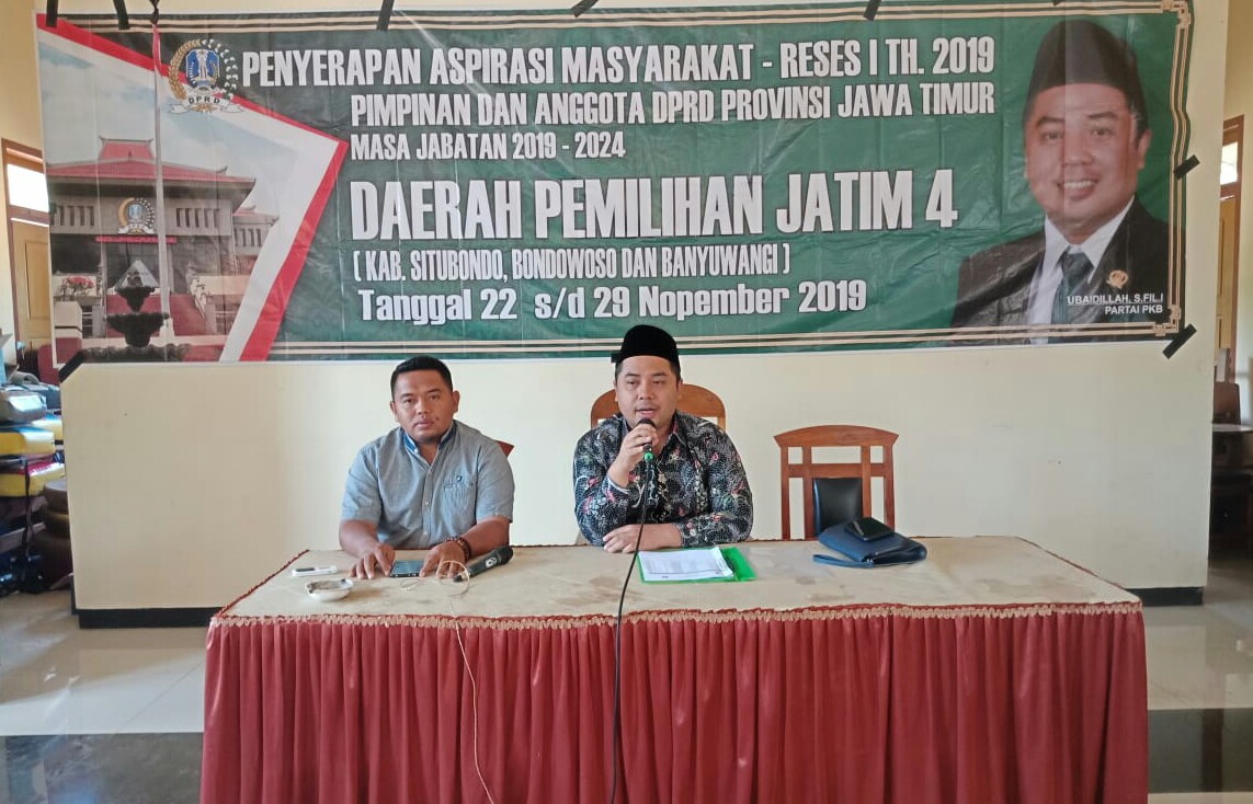 Reses DPRD Jatim, Ubaydillah Janji Perjuangkan Aspirasi Masyarakat