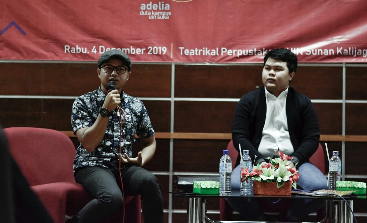 talkshow millenial bertajuk Belajar Jadi Youtuber di ruang Teatrikal Perpustakaan UIN Sunan Kalijaga pada Rabu (4/12) kemarin.