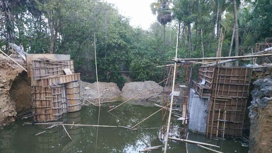 Kondisi jembatan di Desa Pakamban Daya 