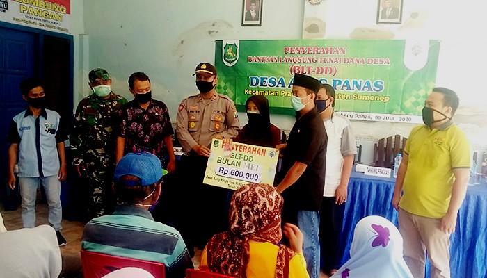 Polsek Prenduan minta penerima BLT manfaatkan uang 600 untuk kebutuhan hidup.