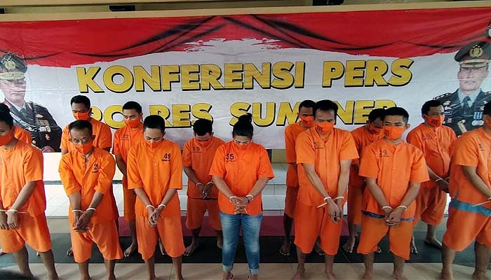 Polisi amankan 76 orang kasus narkotika jenis sabu.