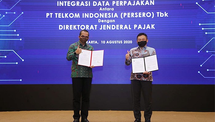 DJP dan Telkom perkuat kerja sama melalui integrasi data perpajakan.