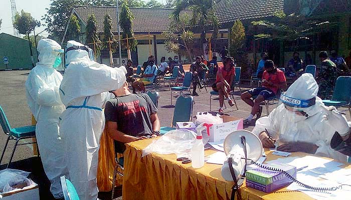 80 personel Korem Bhaskara Jaya jalani swab test.