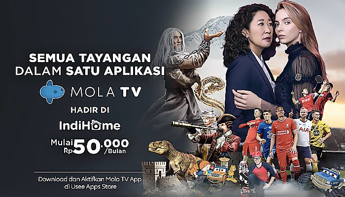 Mola TV App hadir di IndiHome dengan berbagai tayangan liga bergengsi.