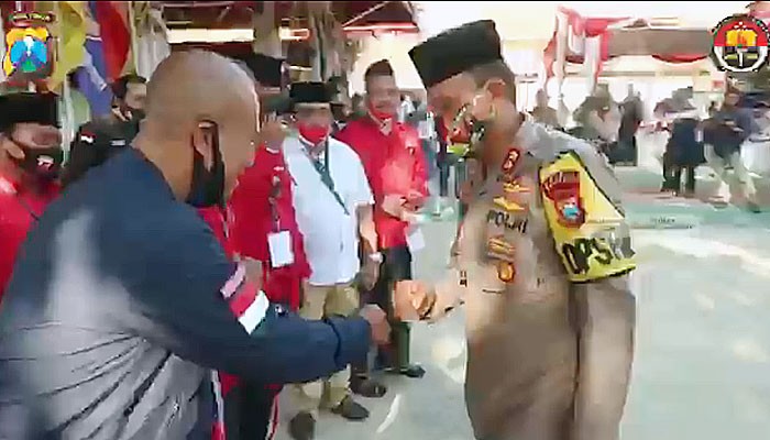 Pengamanan Pendaftaran Bakal Calon Bupati dan Wakil Bupati Sumenep