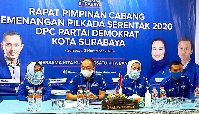 Terjunkan Satgas Pilkada, AHY target Demokrat menangkan  pasangan MaJu  di Pilwali Surabaya.