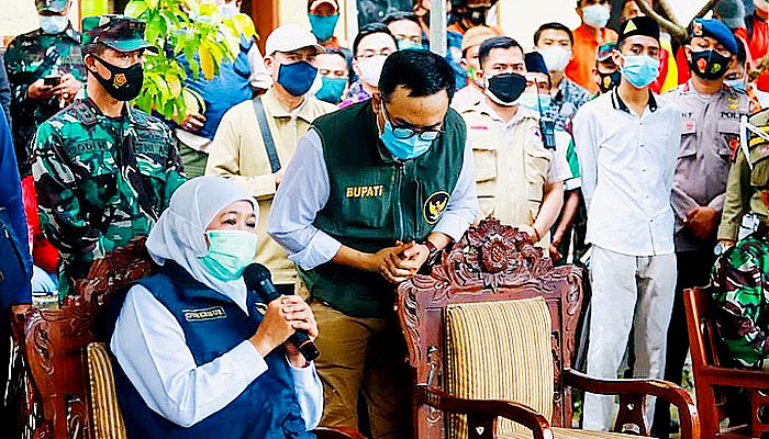 Gubernur Jatim salurkan bantuan pada korban longsor Ponpes Pamekasan.